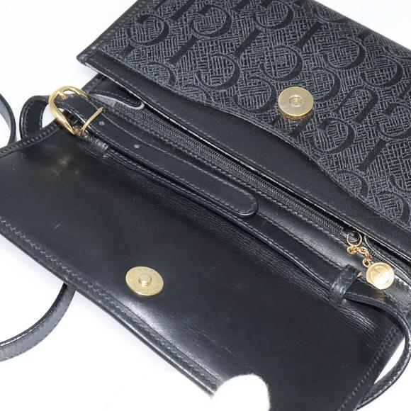 GUCCI Shoulder Bag Canvas Black Gold 004 115 3410 Auth ep9288 - Picture 15 of 16